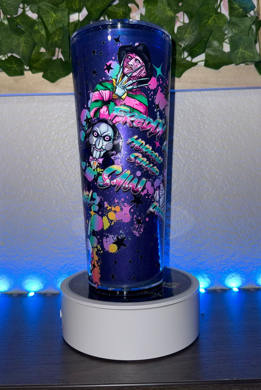 🔪 Vaso Acrílico 24oz – Horror Legends