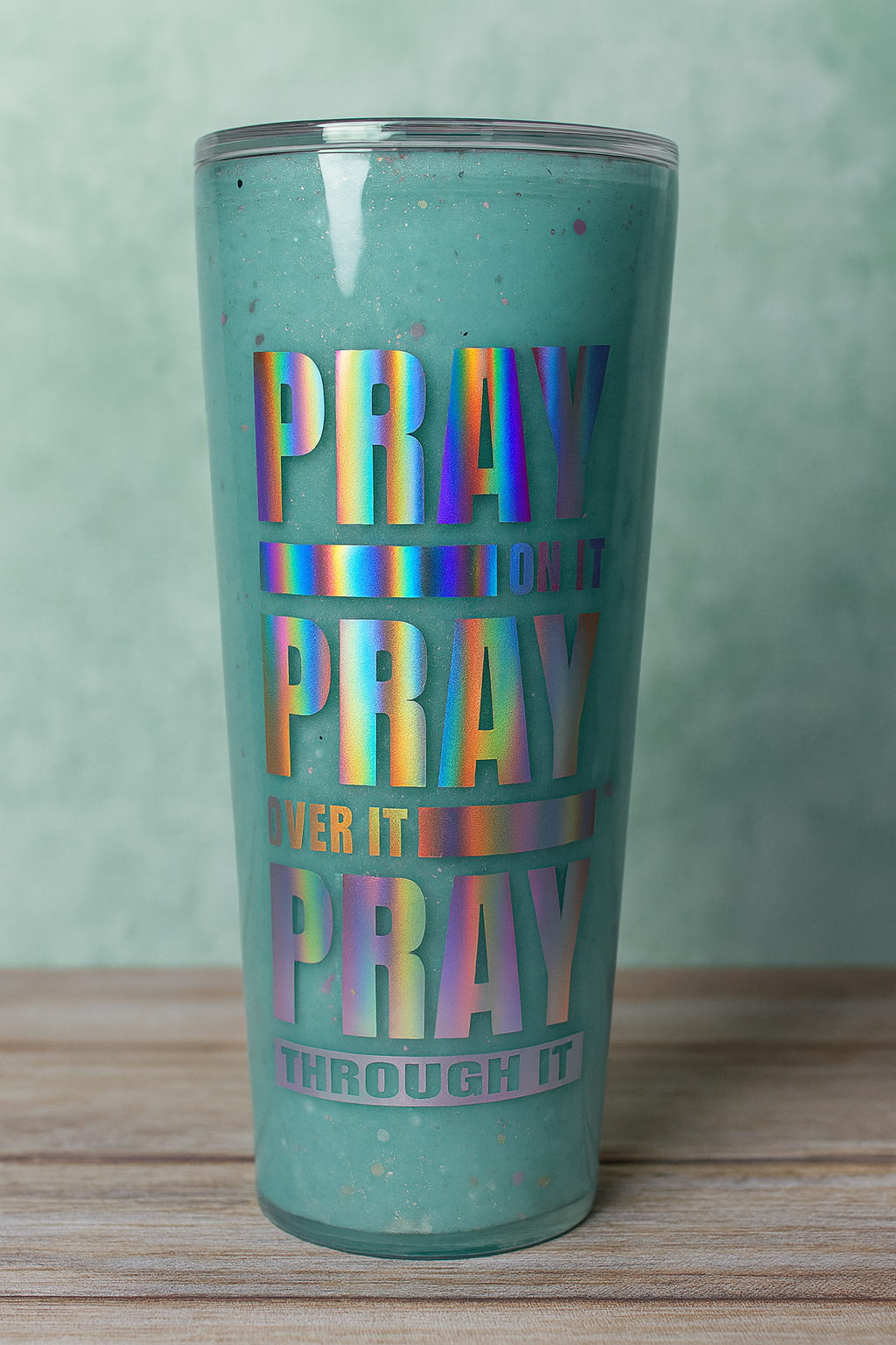 🙏✨Vaso Acrílico 24 oz No Estas Sola " Snow Globe"