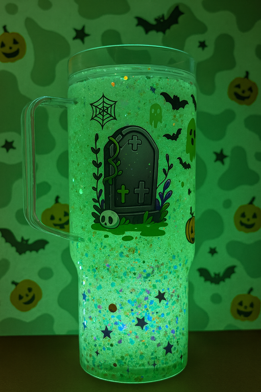 🐮 Vaso Acrílico 40oz – Spooky Glow