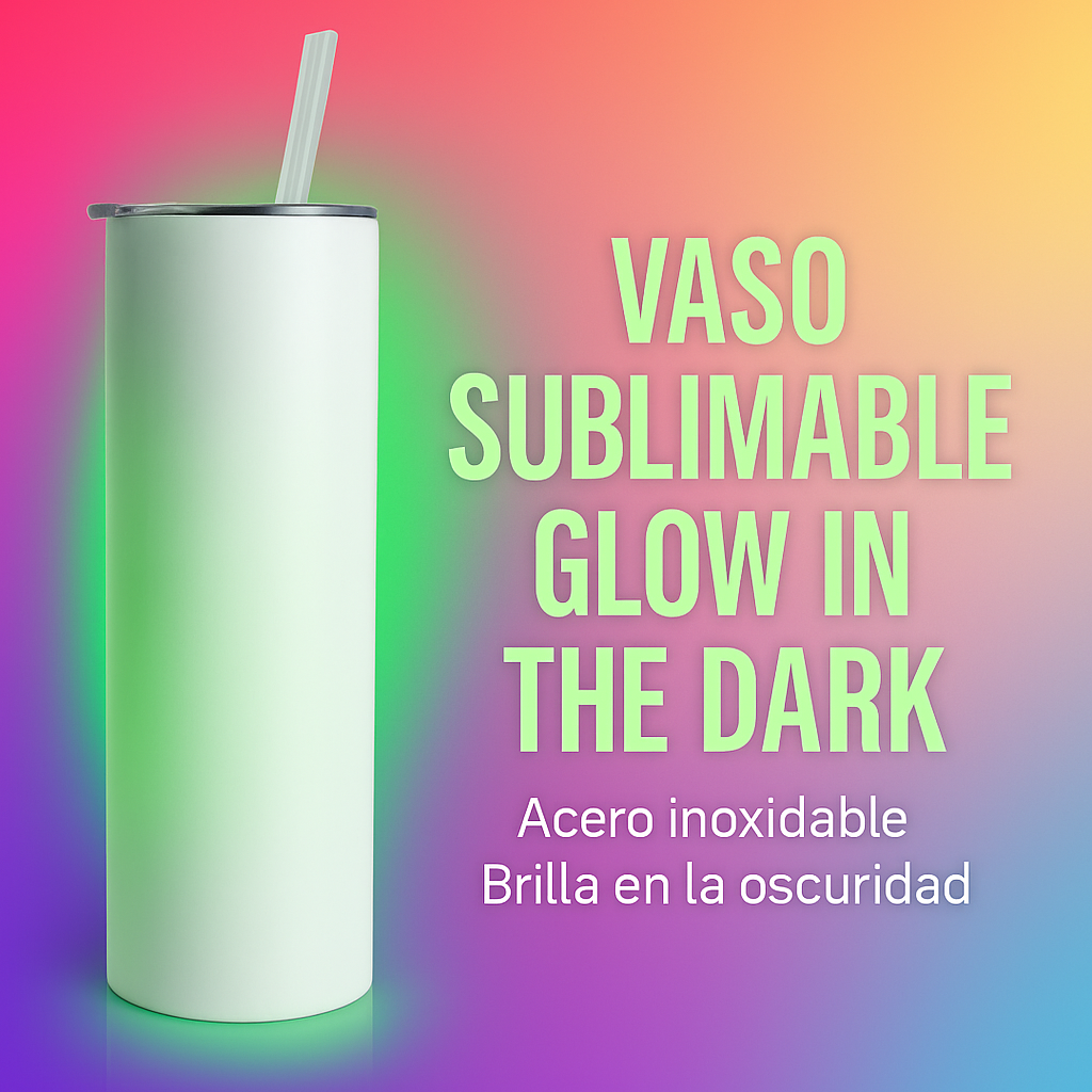 Vaso Sublimable Glow in the Dark — Verde