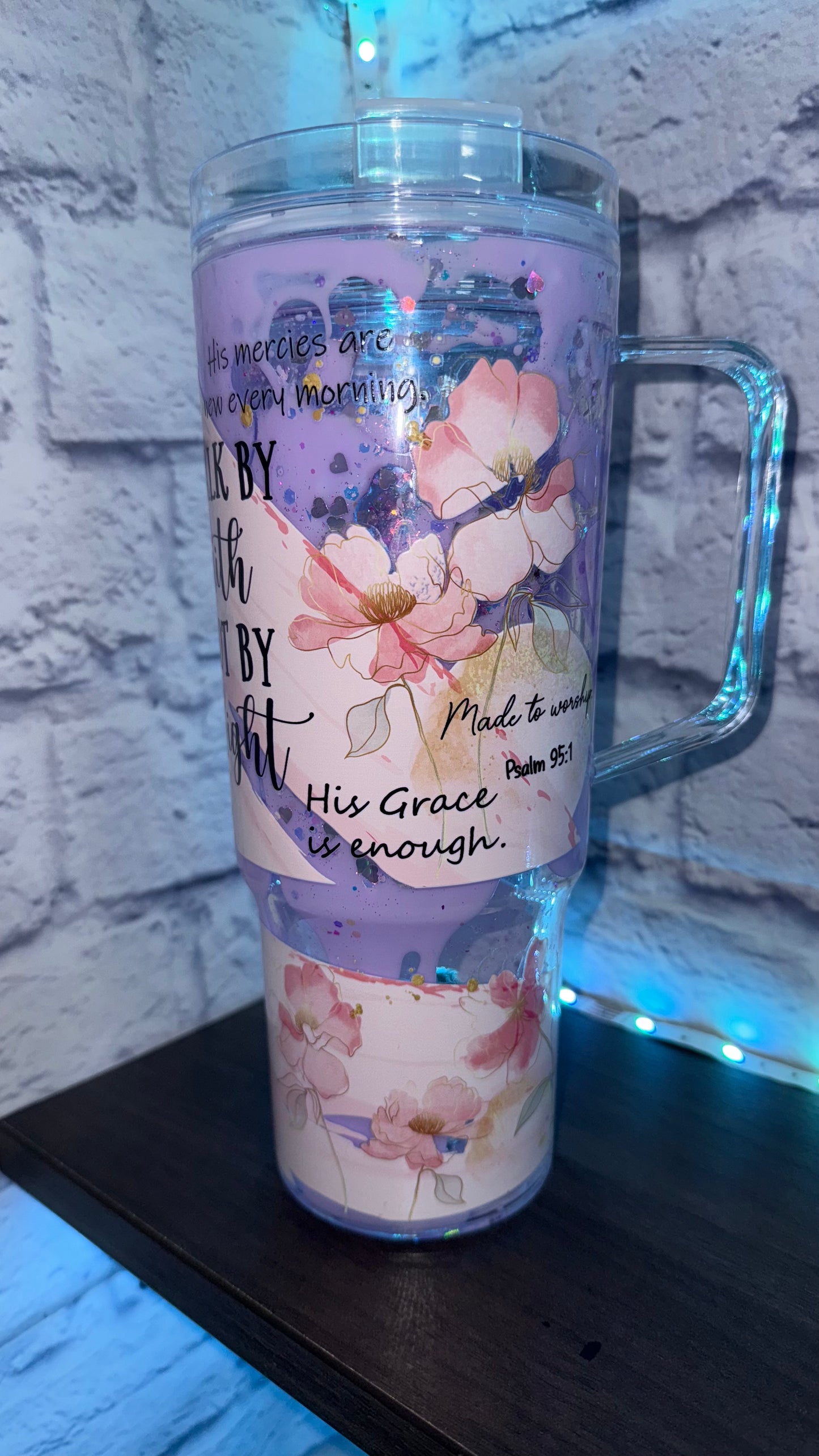 💜 Vaso Inspiracional “Faith” – 40 oz