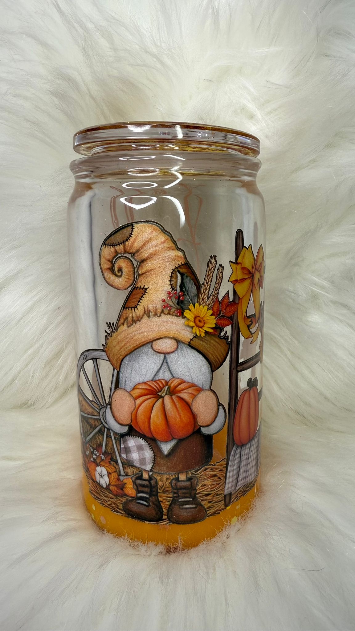 Fall Snow Globe Acrílico Duende