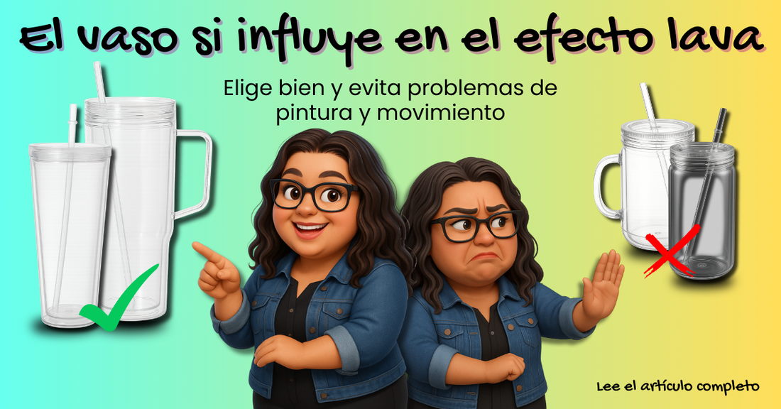 Por qué es importante usar el vaso correcto para tu efecto lava