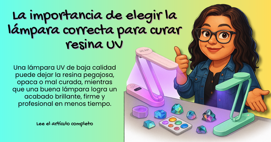 💡 La importancia de elegir la lámpara correcta para curar resina UV