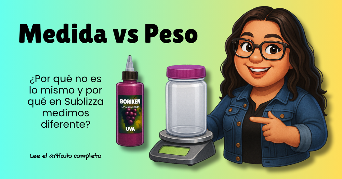 Medida vs Peso: ¿Por qué no es lo mismo y por qué en Sublizza medimos diferente?