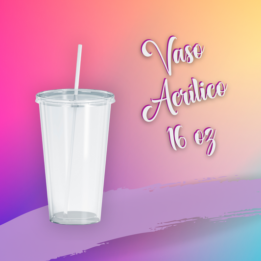 Acrylic Snow Globe Tumbler 16 oz