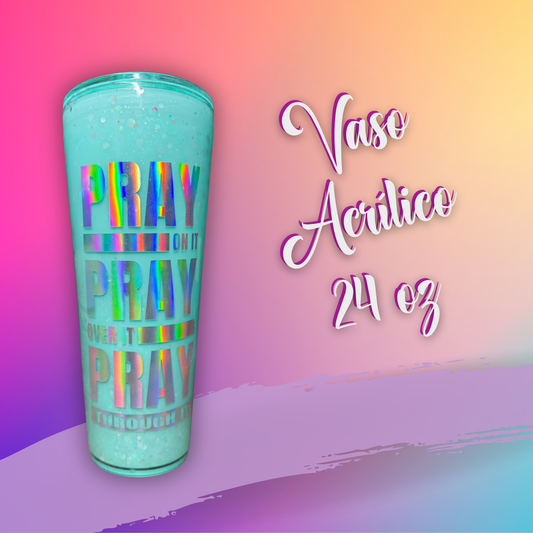 Acrylic Snow Globe Tumbler 24 oz