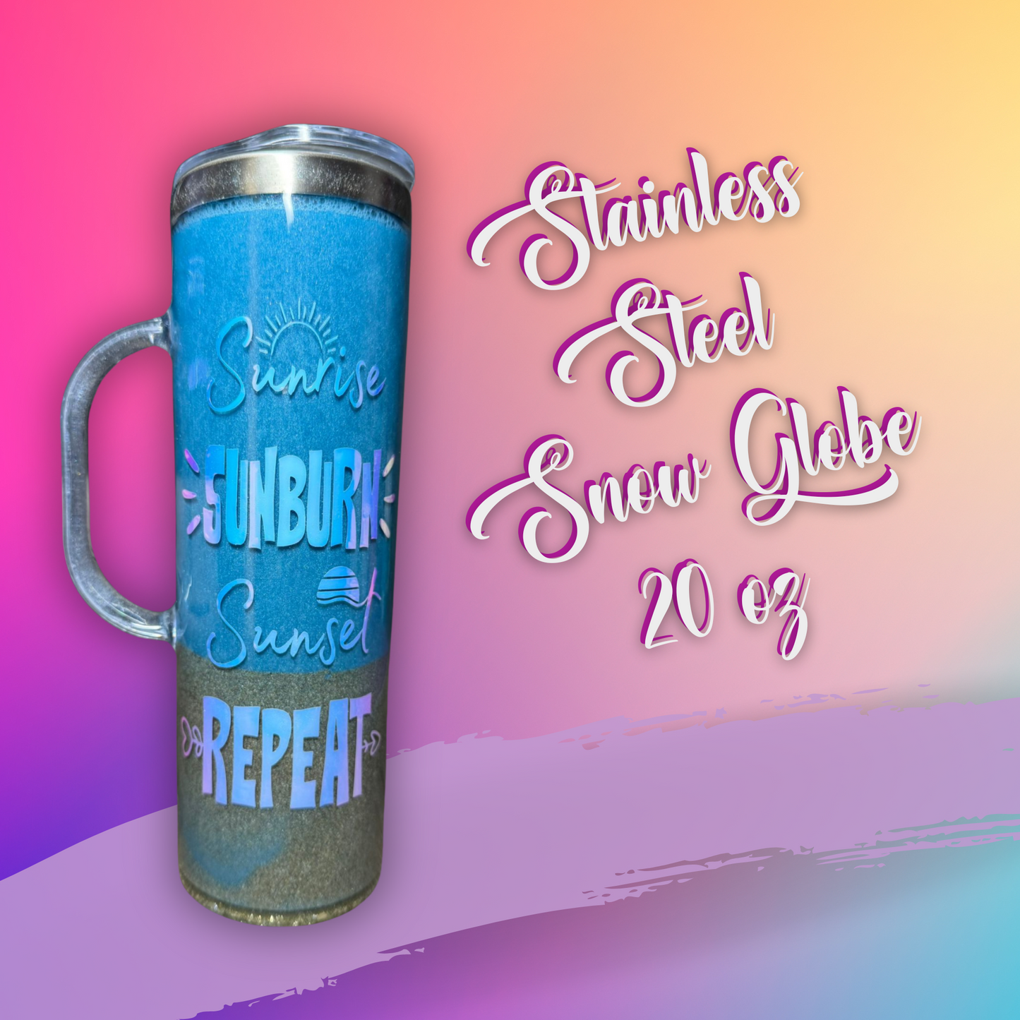 Stainless Steel Snow Globe 20 oz