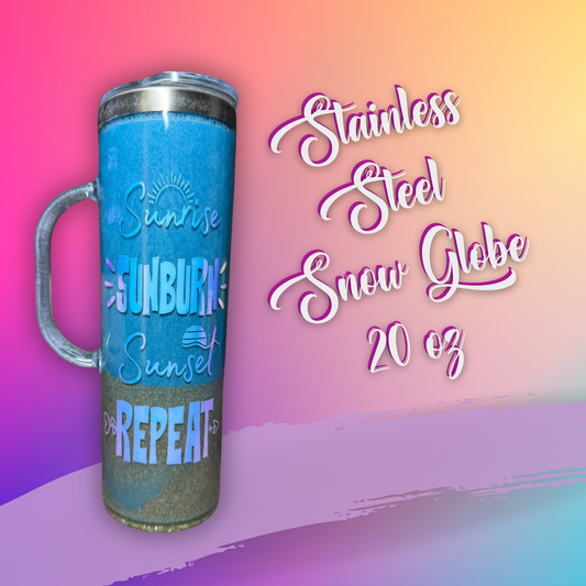 Stainless Steel Snow Globe 20 oz