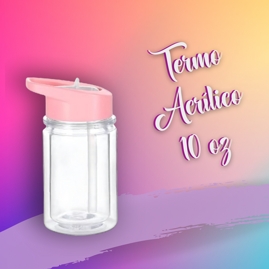 10 oz Kids Acrylic Snow Globe Tumbler