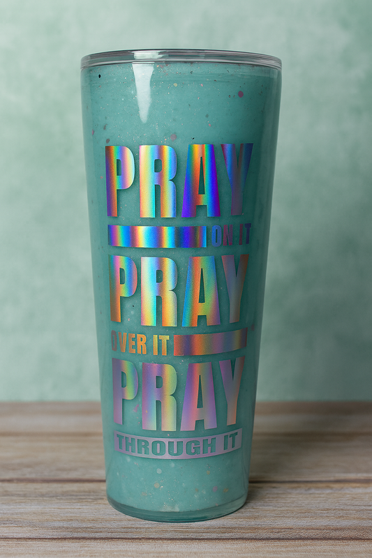 🙏✨Vaso Acrílico 24 oz No Estas Sola " Snow Globe"