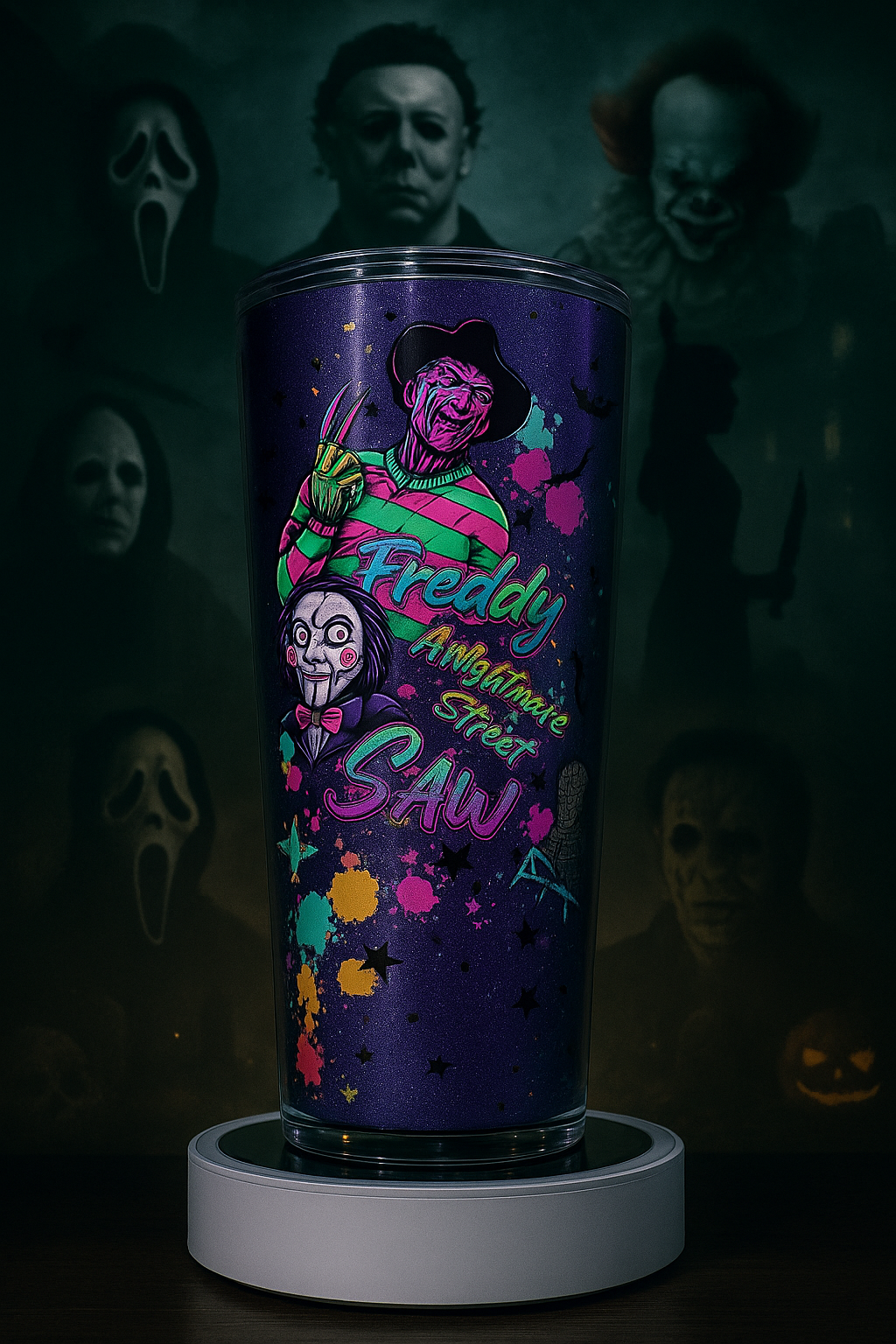 🔪 Vaso Acrílico 24oz – Horror Legends