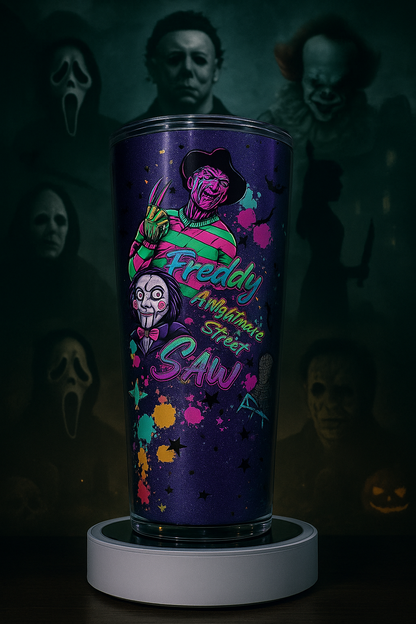 🔪 Vaso Acrílico 24oz – Horror Legends