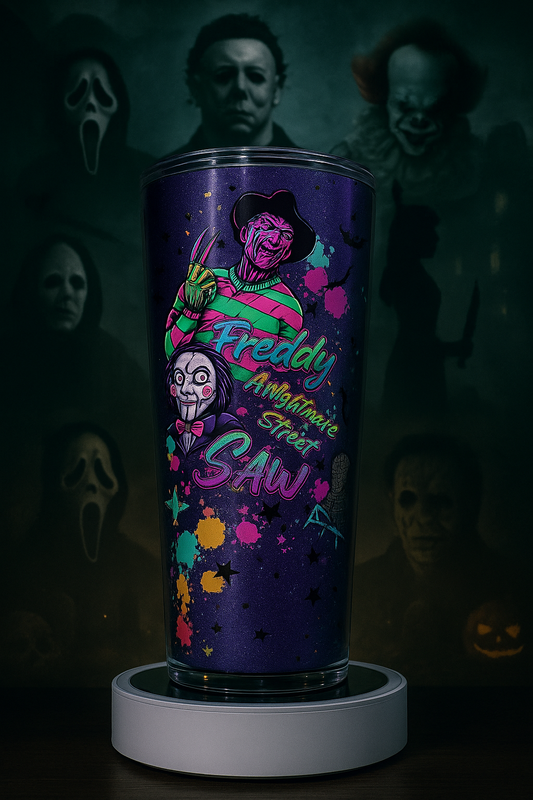 🔪 Vaso Acrílico 24oz – Horror Legends