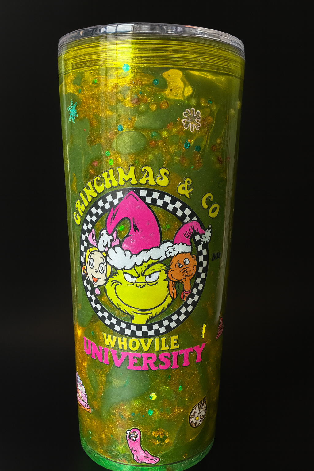 💚 Vaso de 24 oz “Grinchmas & Co” | Color Yunque – Borikén Lava Mix
