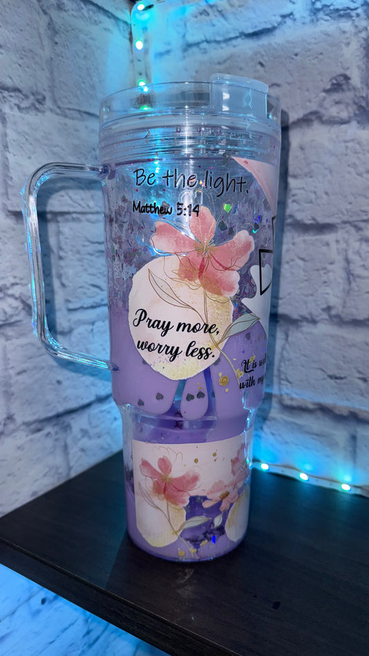 💜 Vaso Inspiracional “Faith” – 40 oz