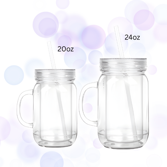 Snow Globe Tumbler Mason Jar