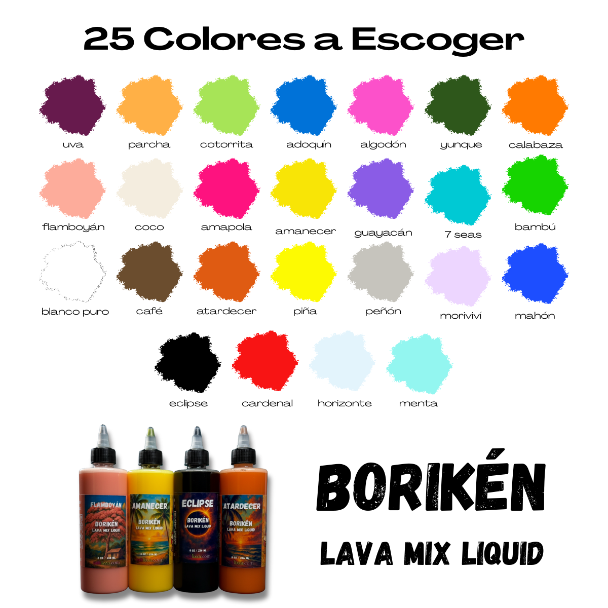 Borikén Lava Mix — Sizes 1.2 oz and 4.5 oz