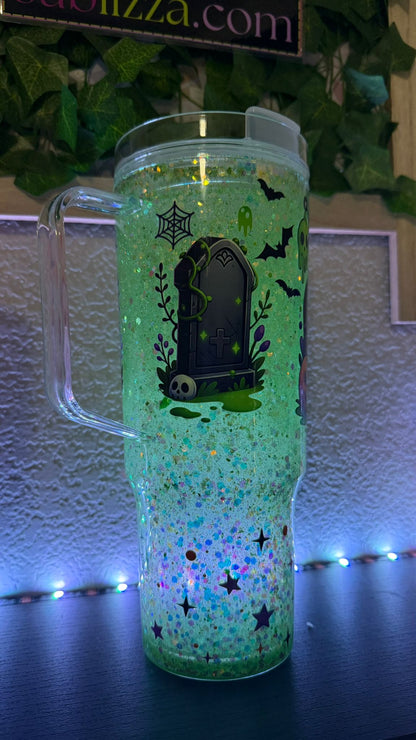 🐮 Vaso Acrílico 40oz – Spooky Glow