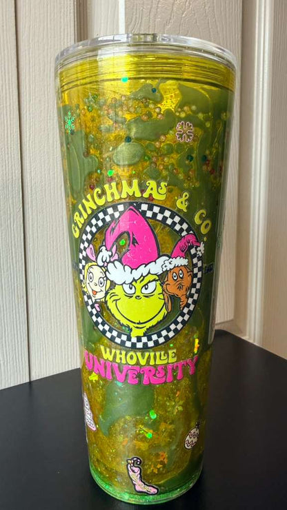 💚 Vaso de 24 oz “Grinchmas & Co” | Color Yunque – Borikén Lava Mix
