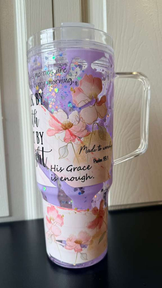 Vaso de 40 oz “Faith & Grace”
